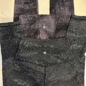 Lululemon Black and White Patterned Leggings